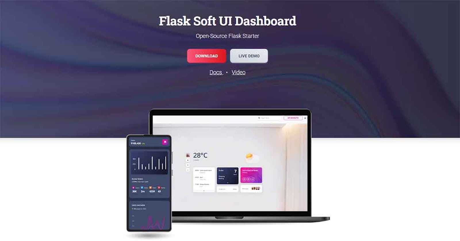Flask OAuth, Dark-Mode, Docker - Free BS5 Starter