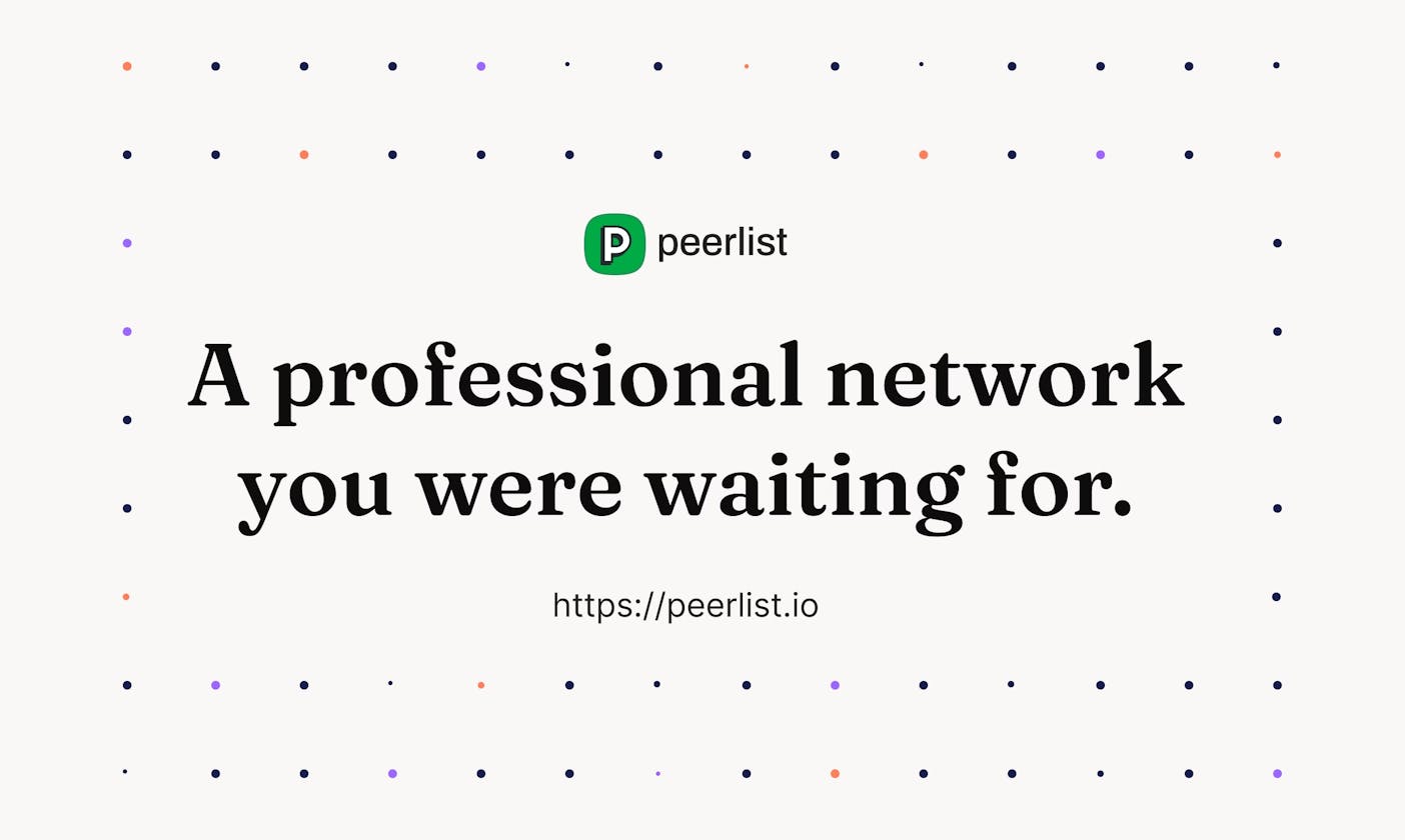 The Need for Modern Professional Network for Developers: Peerlist