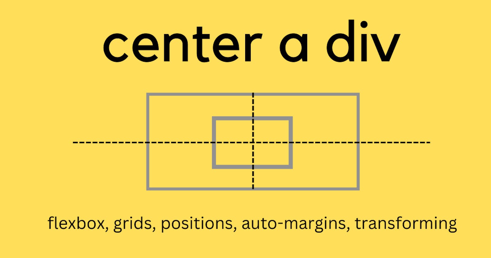 Centering my div in 10 different ways