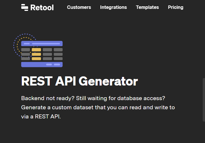 Backend not ready? Still waiting for database access? Generate a custom dataset that you can read and write to via a REST API.