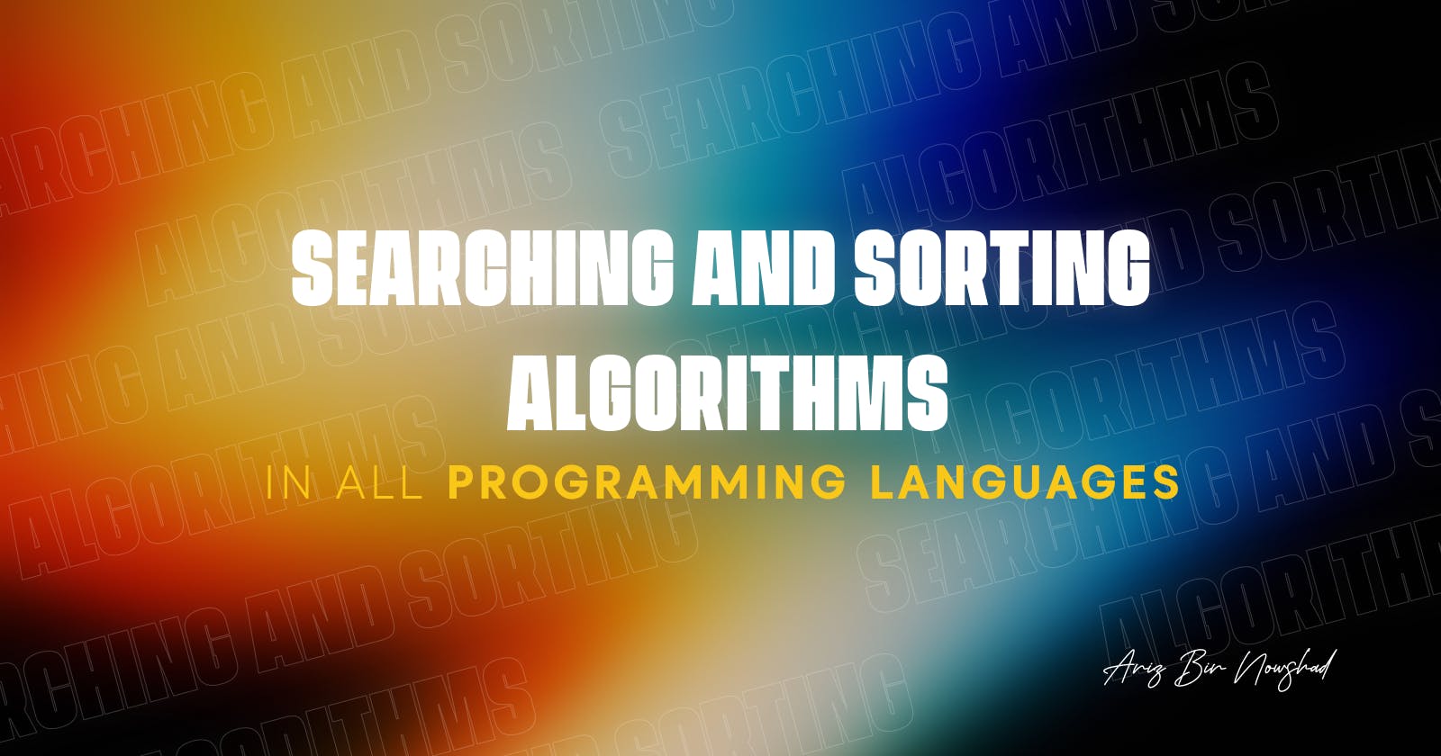Sorting & Searching Algorithms - GitHub Repository.