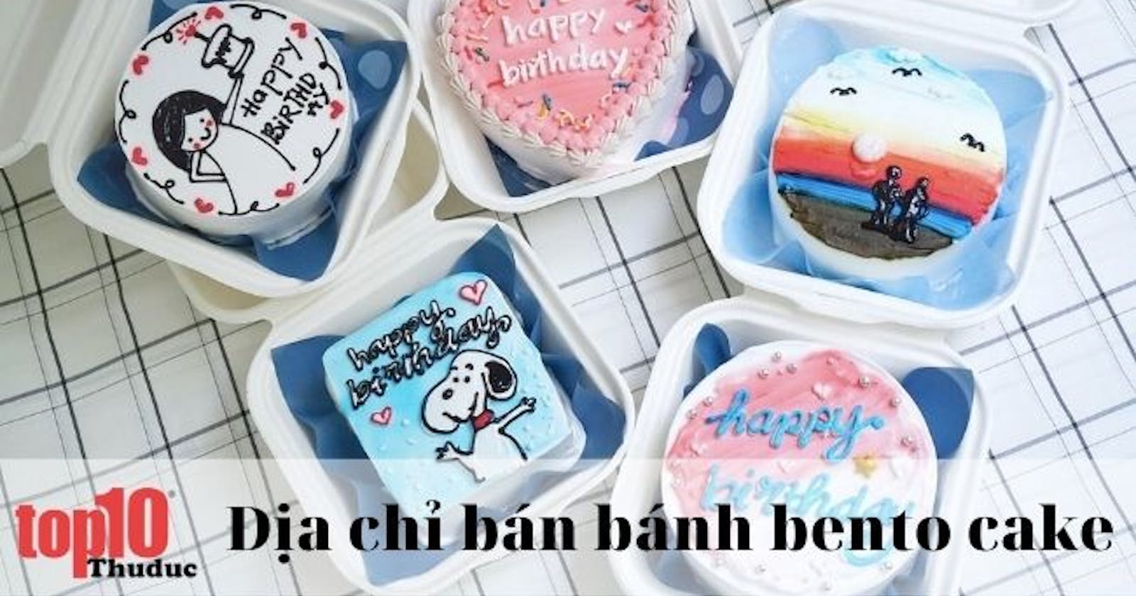 Top 10 tiệm bánh kem Bento Cake siêu ngon tại TPHCM