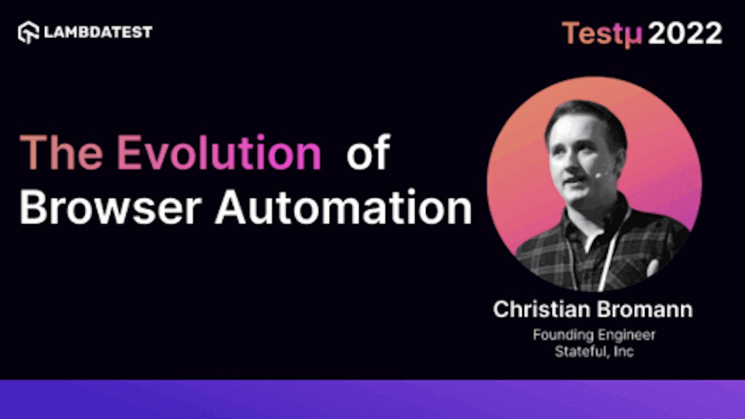 The Evolution of Browser Automation: Christian Bromann [Testμ 2022]
