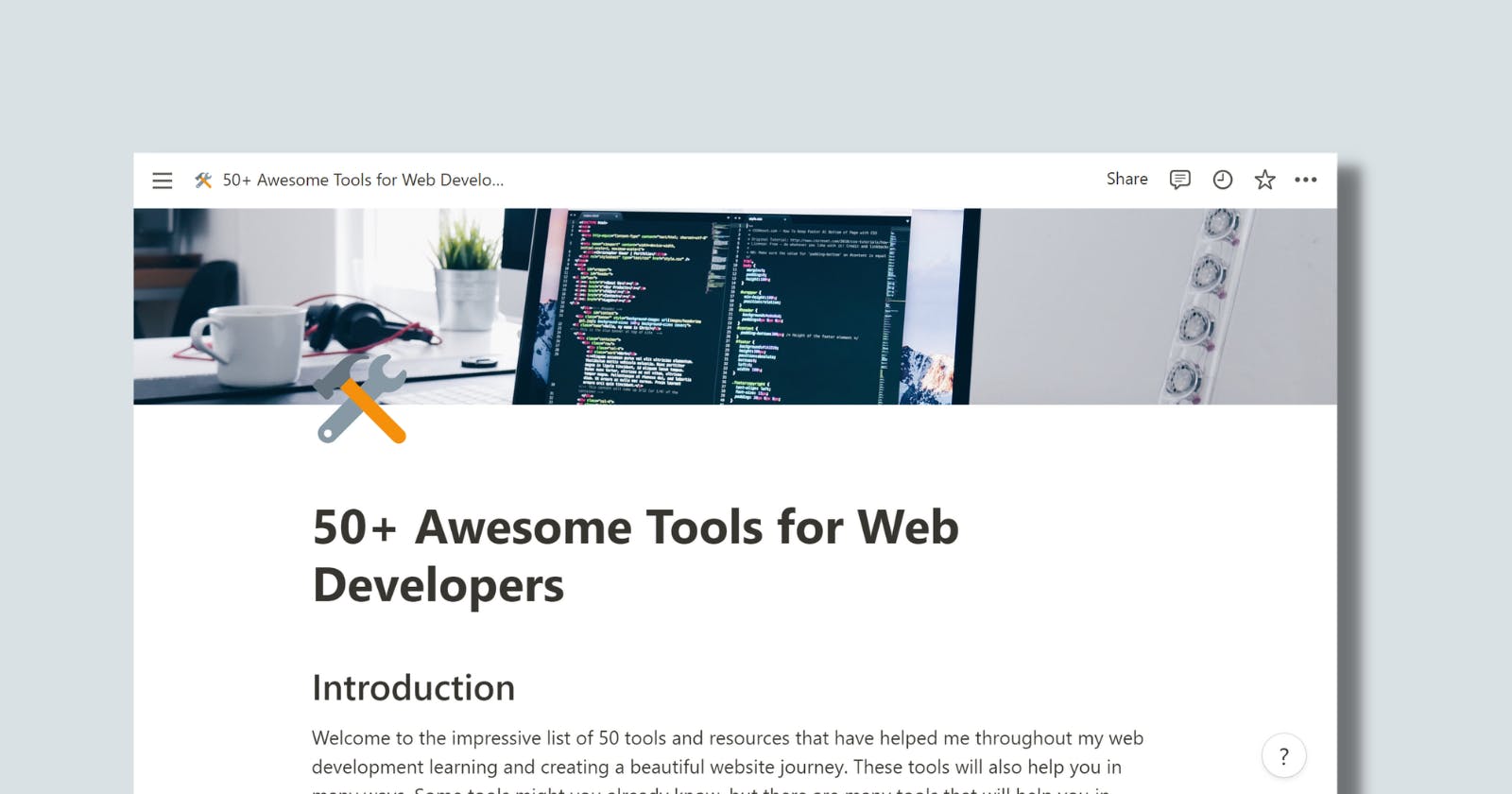 50+ Awesome tools for Web Developers
