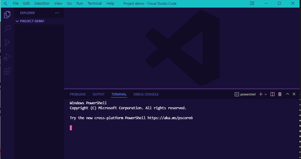 Screenshot of Terminal open inn VS code.png