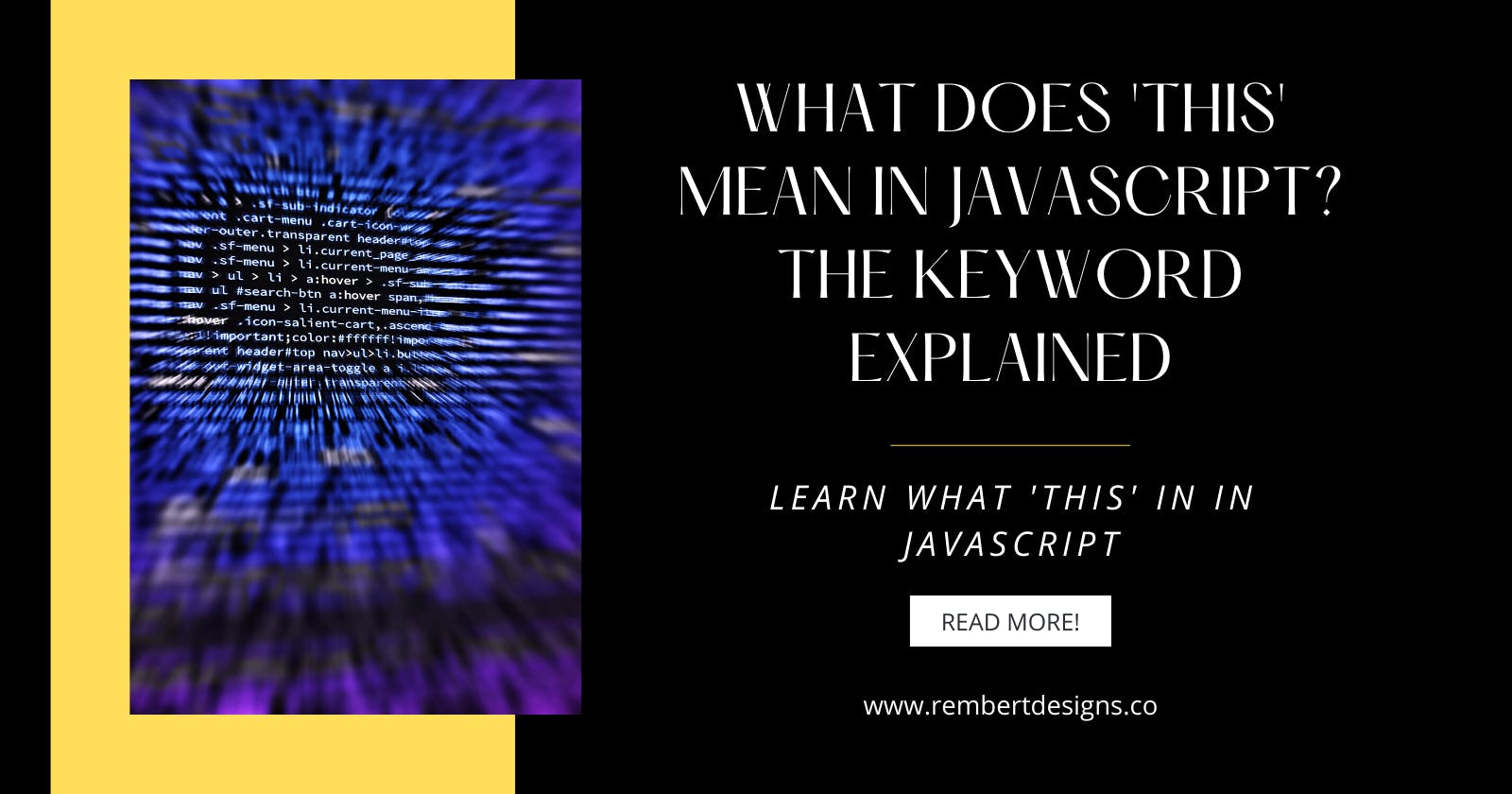 What Does 'This' Mean in JavaScript? The Keyword Explained