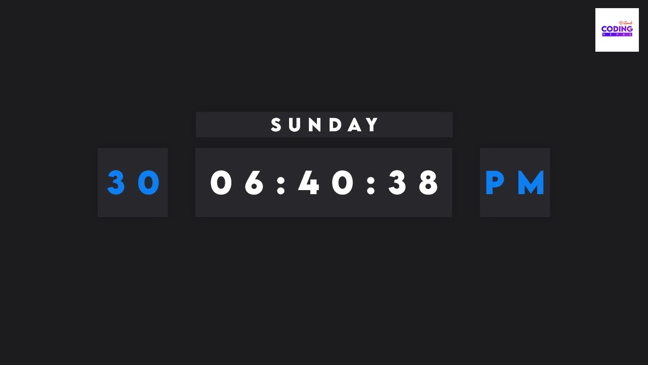 Javascript Digital Clock