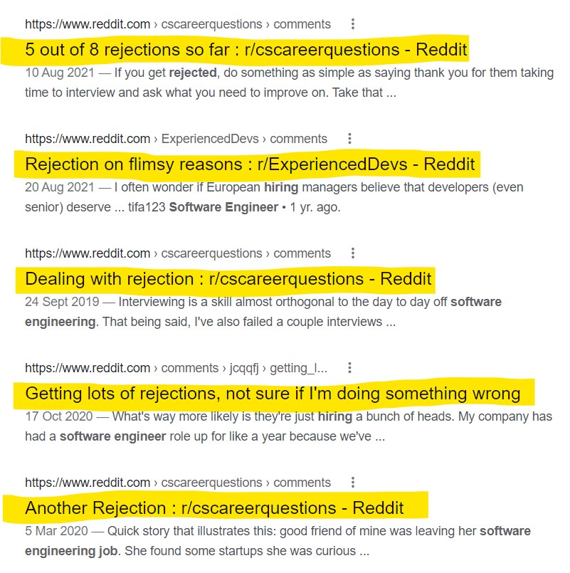 How To Deal With Job Rejections As A Software Engineer