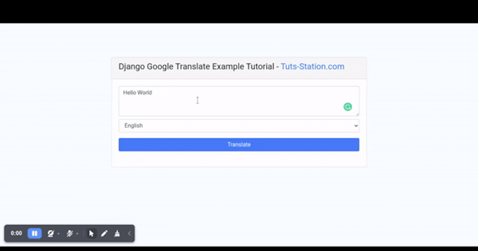How to use Google Translator in django?