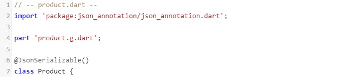 Json Serialization annotation screenshot
