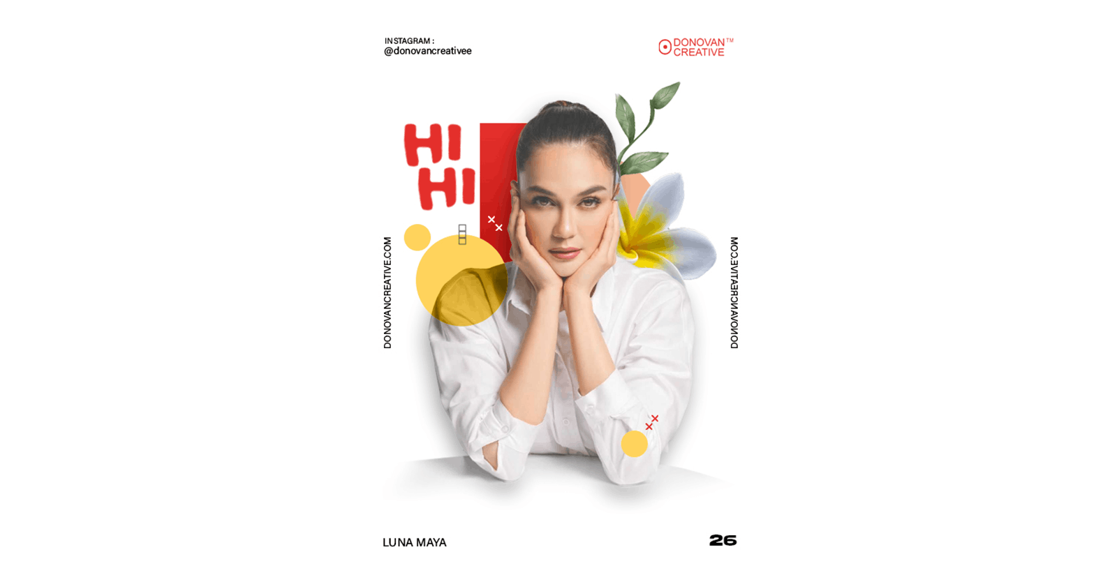 Desain Portfolio | Indonesia Artist - Luna Maya