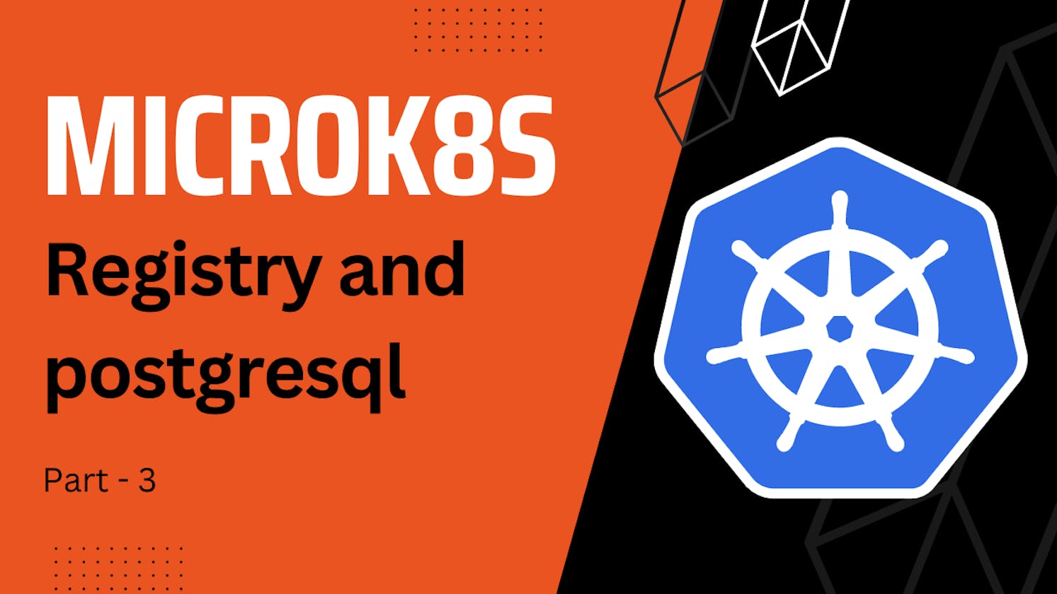 Deploy docker registry and postgres database in MicroK8s