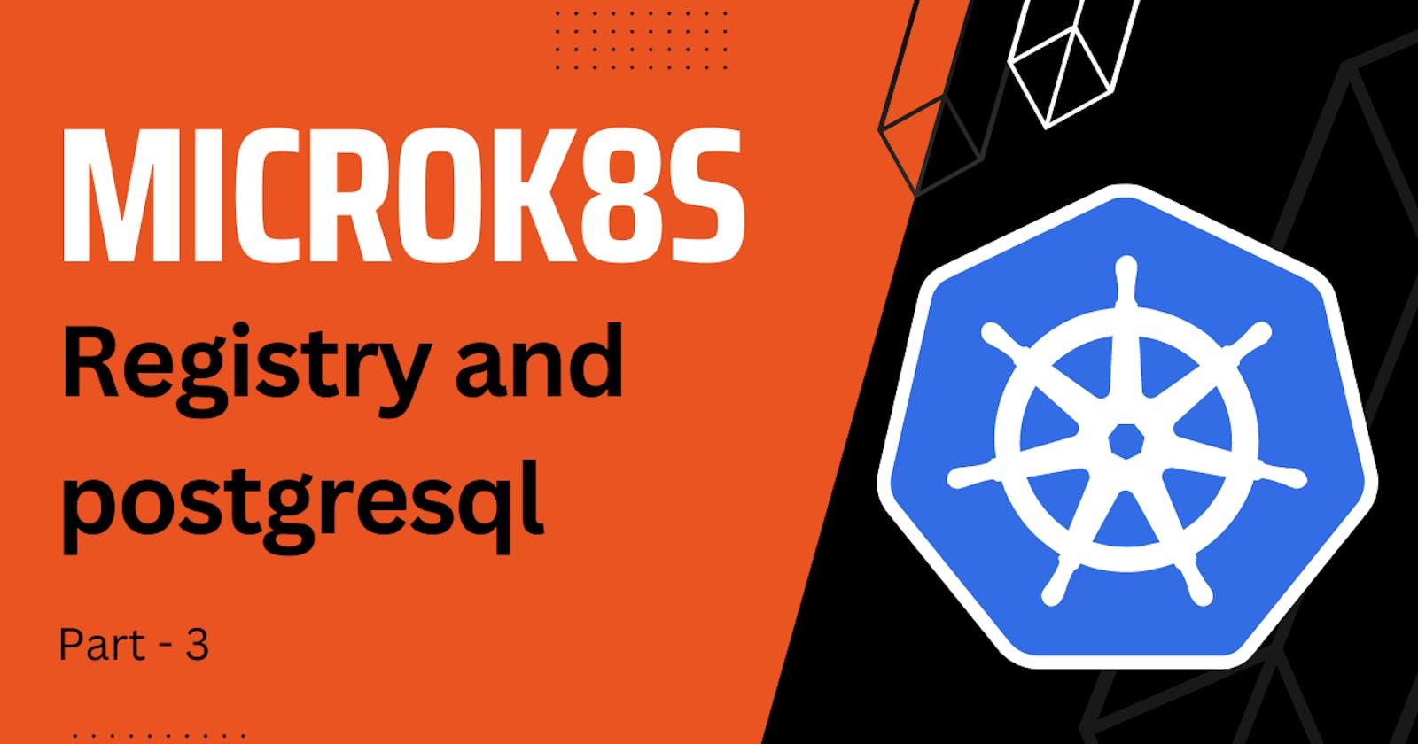 Deploy docker registry and postgres database in MicroK8s