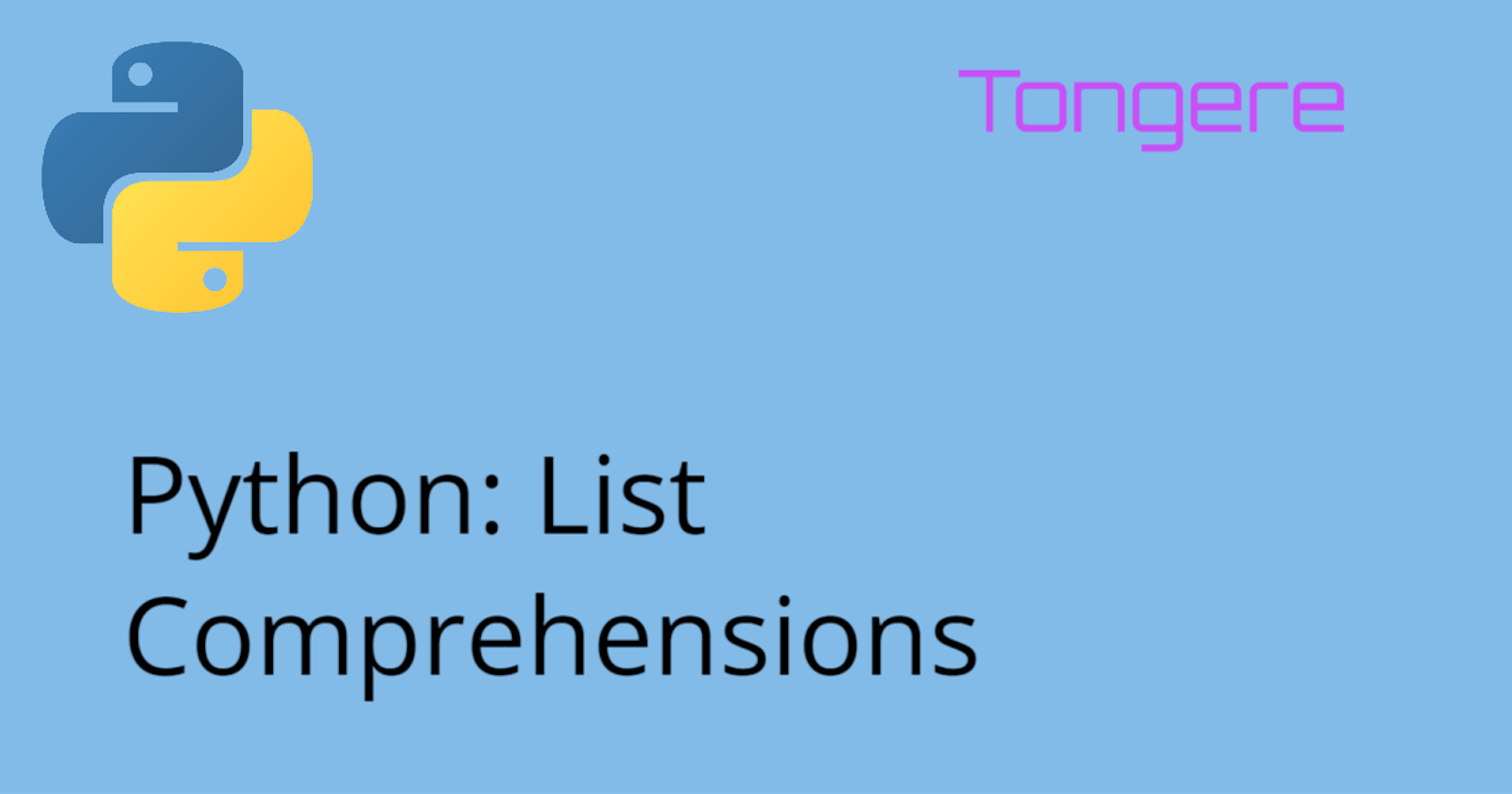 Python: List Comprehensions