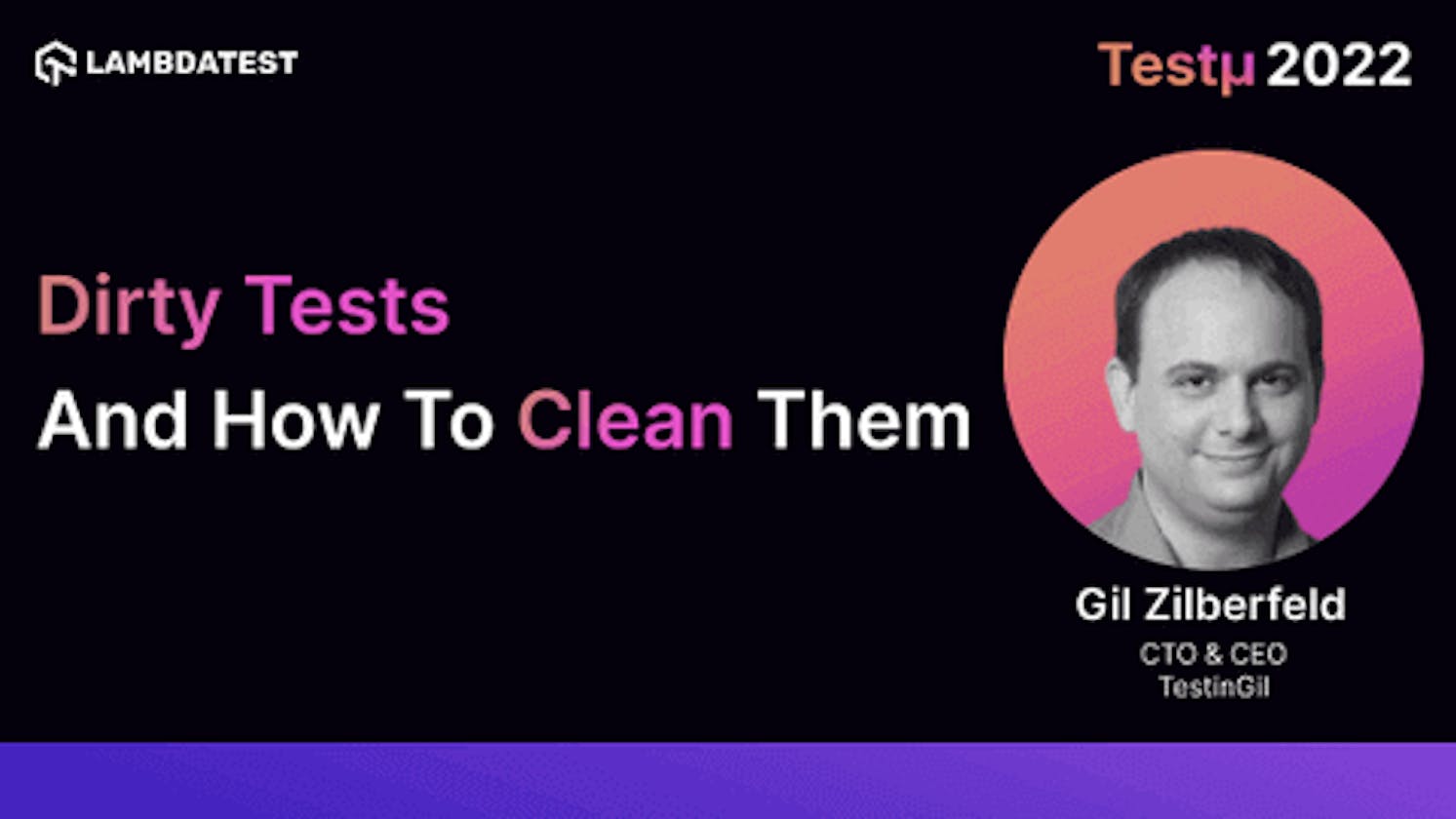 Dirty Tests And How To Clean Them: Gil Zilberfeld [Testμ 2022]