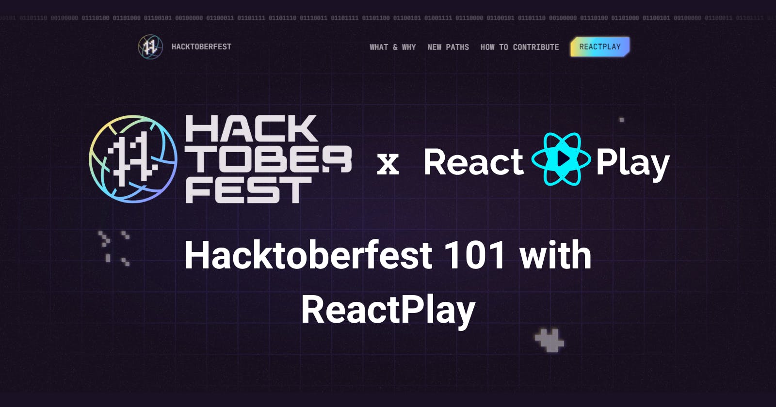 Hacktoberfest 101 with ReactPlay