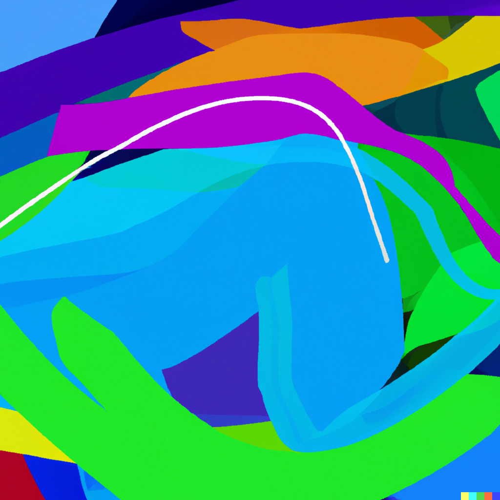 DALLE 2022-09-28 21.30.49 - Abstract art that can be sold for millions of dollars, hung in a museum.png