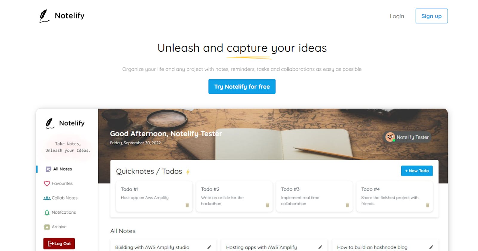Notelify - Take notes and unleash your ideas with friends in real time.
