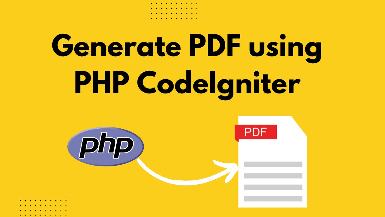 How to Generate Pdf in PHP CodeIgniter