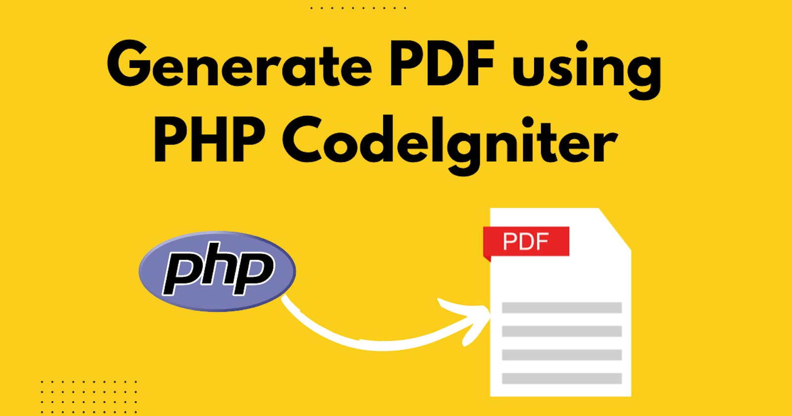 How to Generate Pdf in PHP CodeIgniter