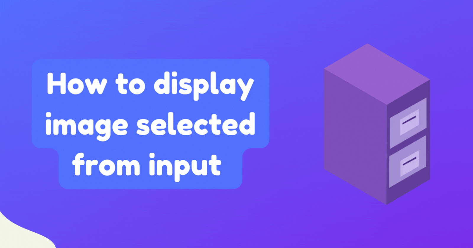 How to display a image selected from input file in react?