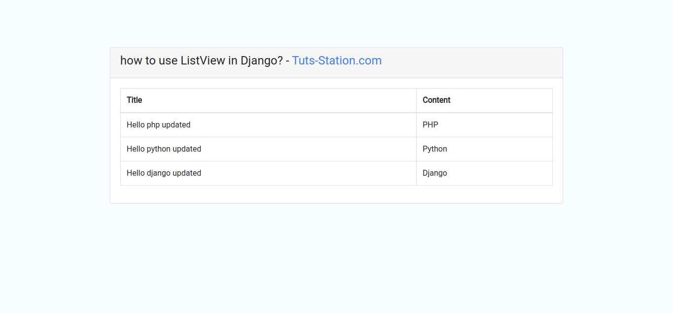 How to use ListView in Django?