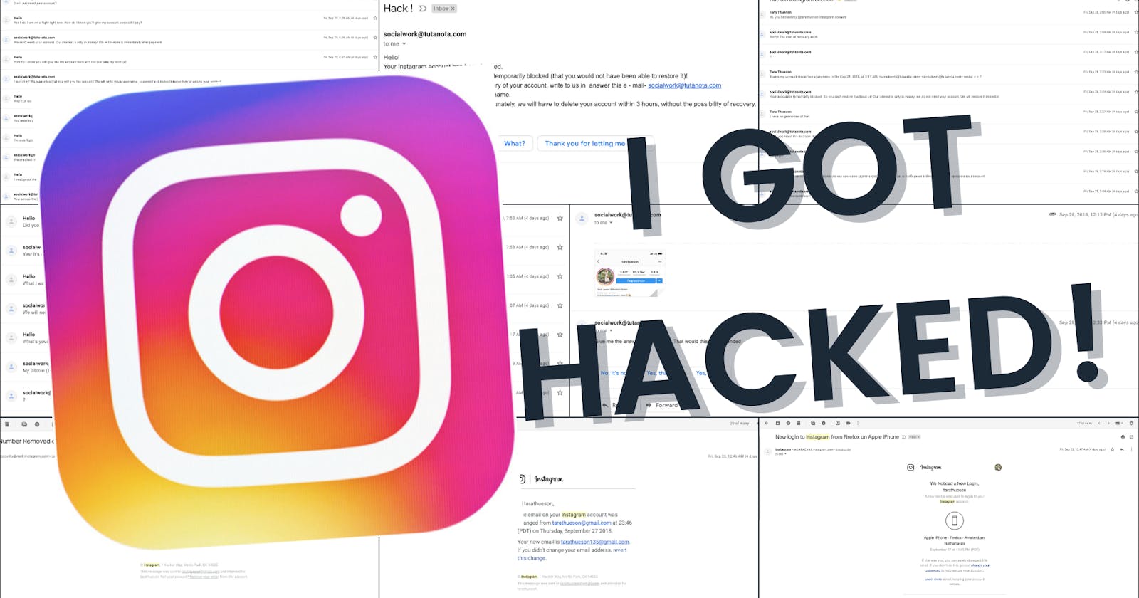 Instagram account scam