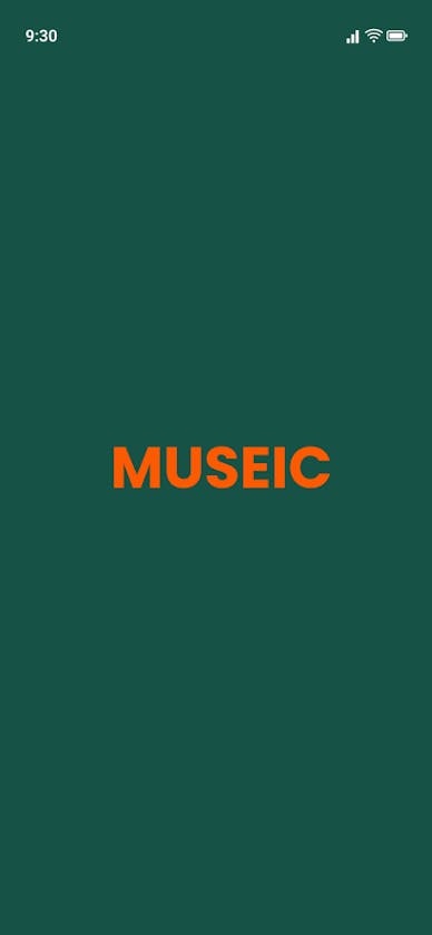 Museic; A music player application.