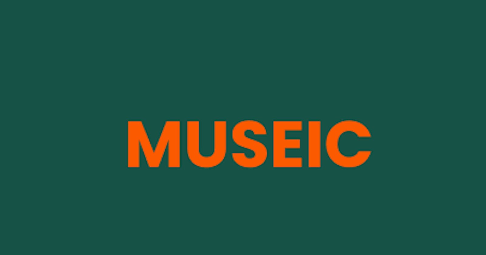 Museic; A music player application.