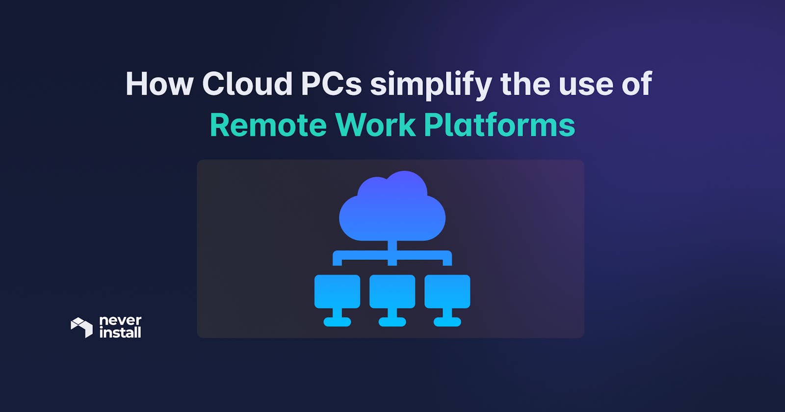 How Cloud PCs simplify the use of Remote Work Platforms