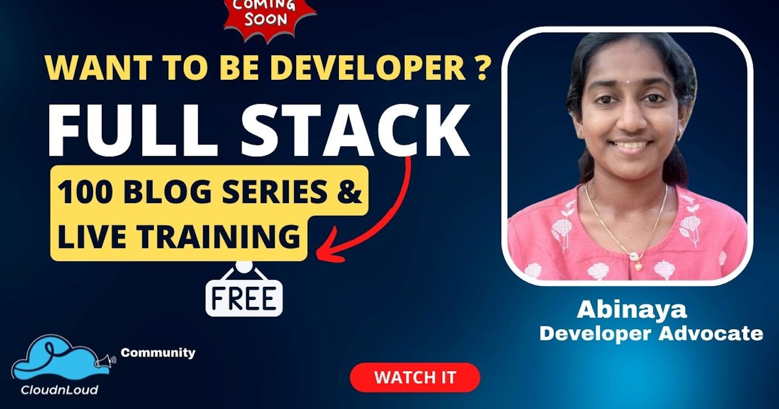Full Stack Developer Training  - Free