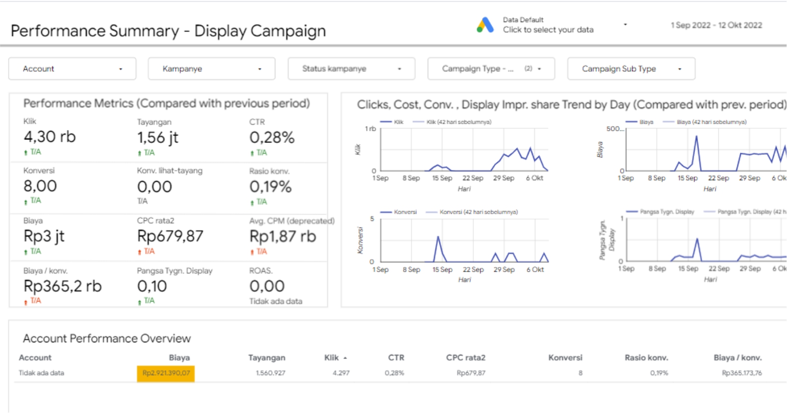 Google Ads Summary Report