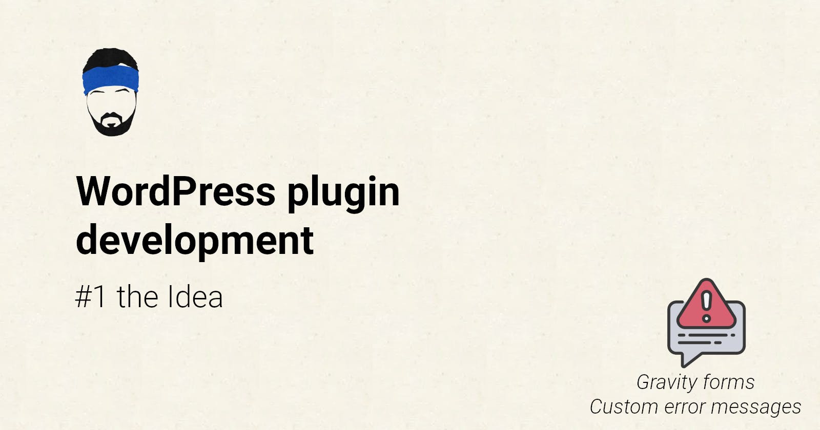 WordPress plugin development #1