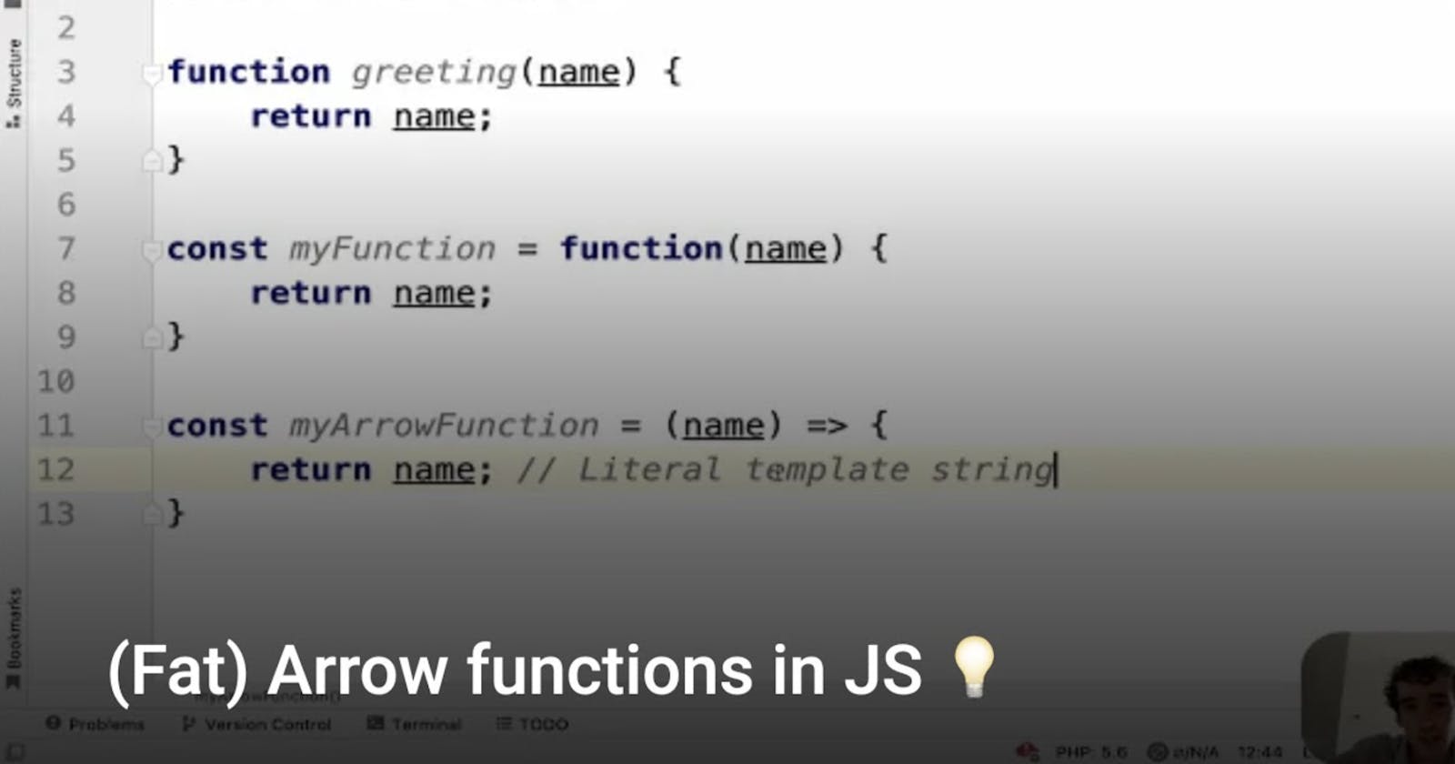 Arrow Functions with JavaScript