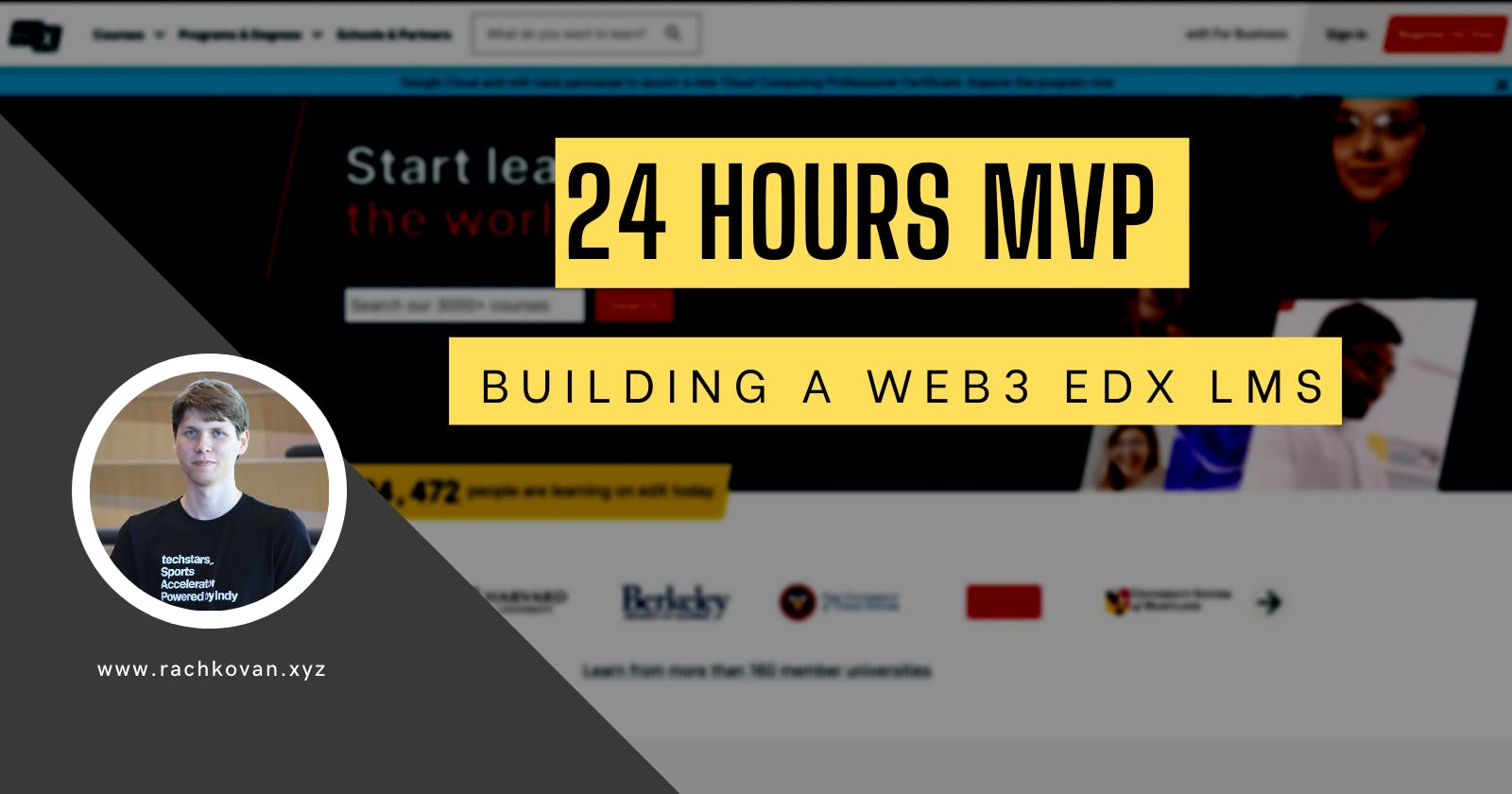 Building a WEB3 EdX LMS in 28 hours