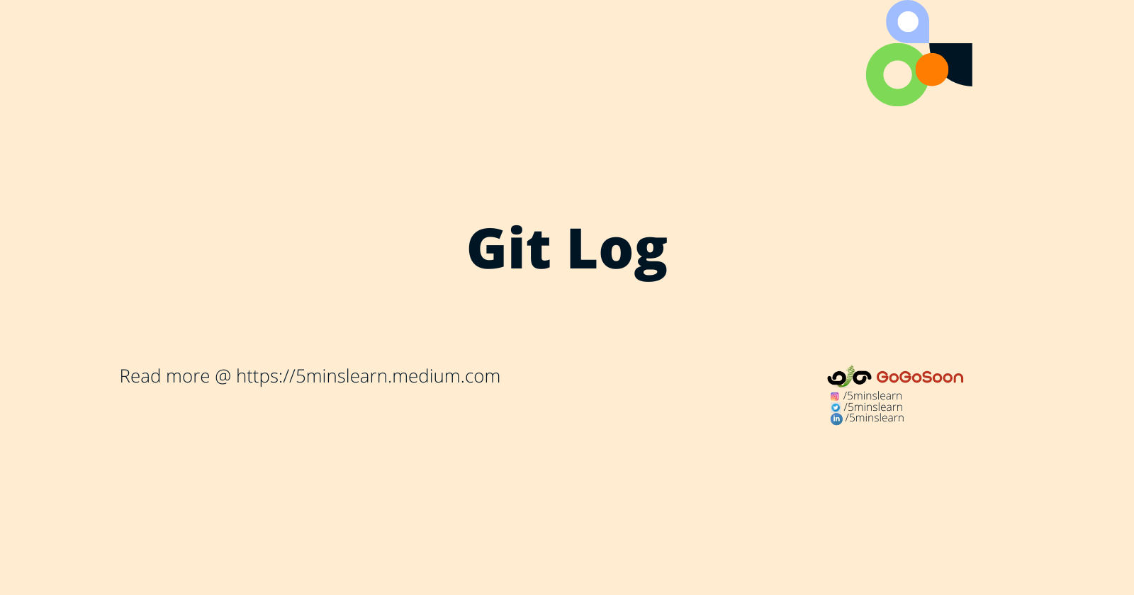 Git Log — Basics of Git