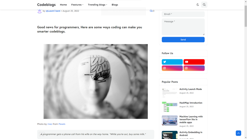 Programming stuff on codeblogs