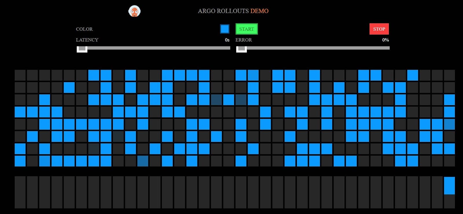 Figure 2 Sample app with blue-version.jfif