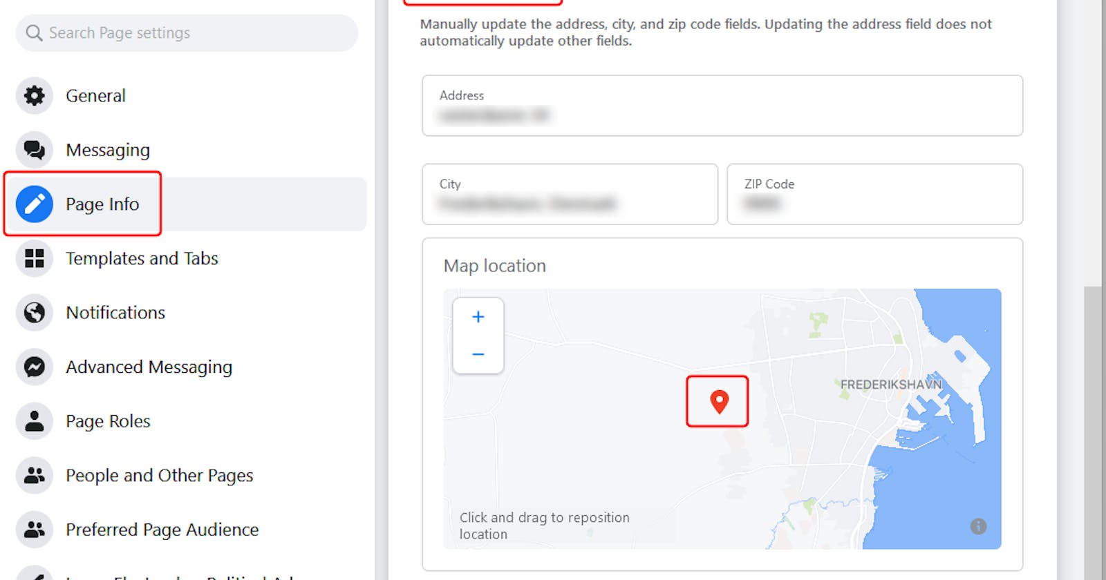 Facebook page not showing business hours - How to fix