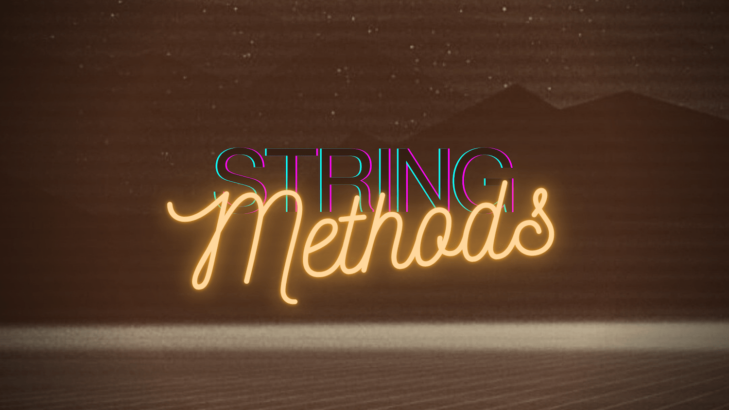 JavaScript String Methods