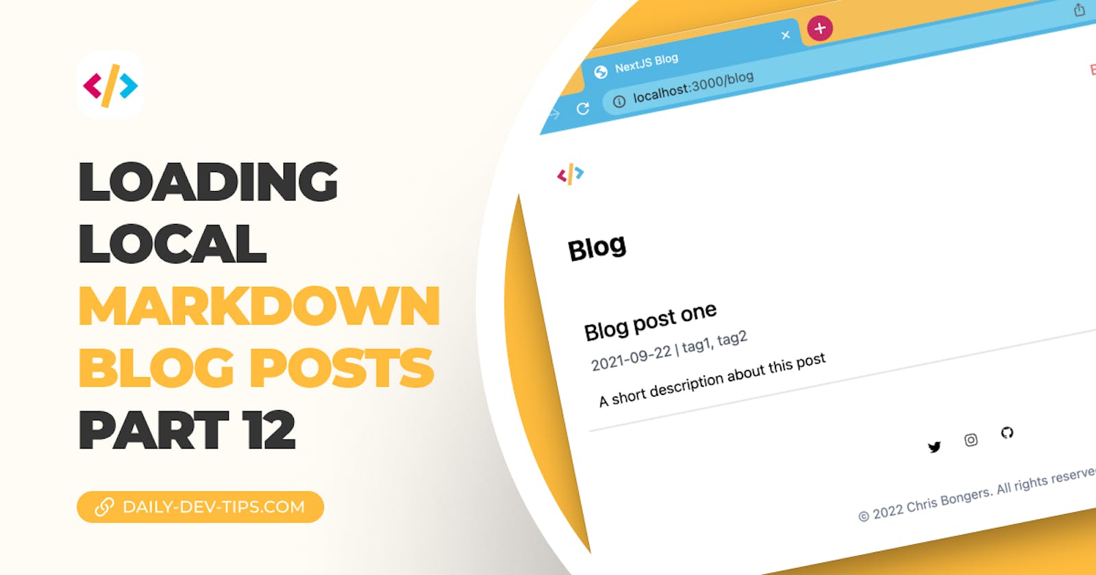 Loading local markdown blog posts - part 12