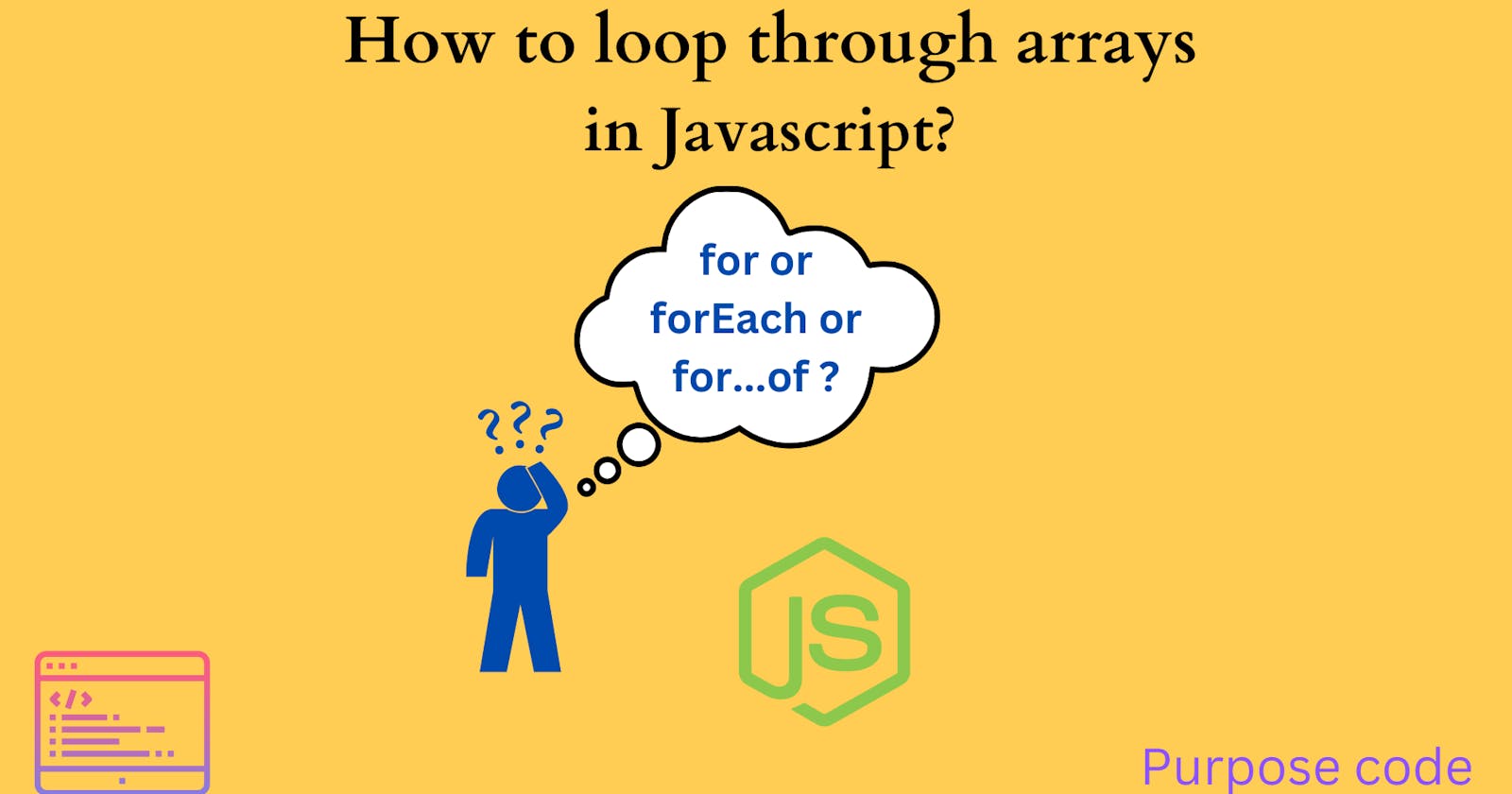 Loop through arrays in Javascript
