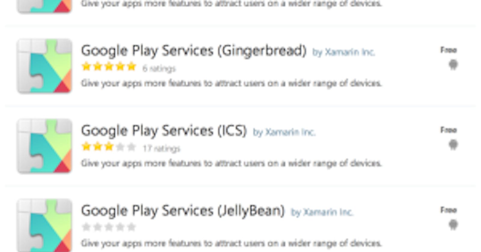 Unifying Google Play Services
