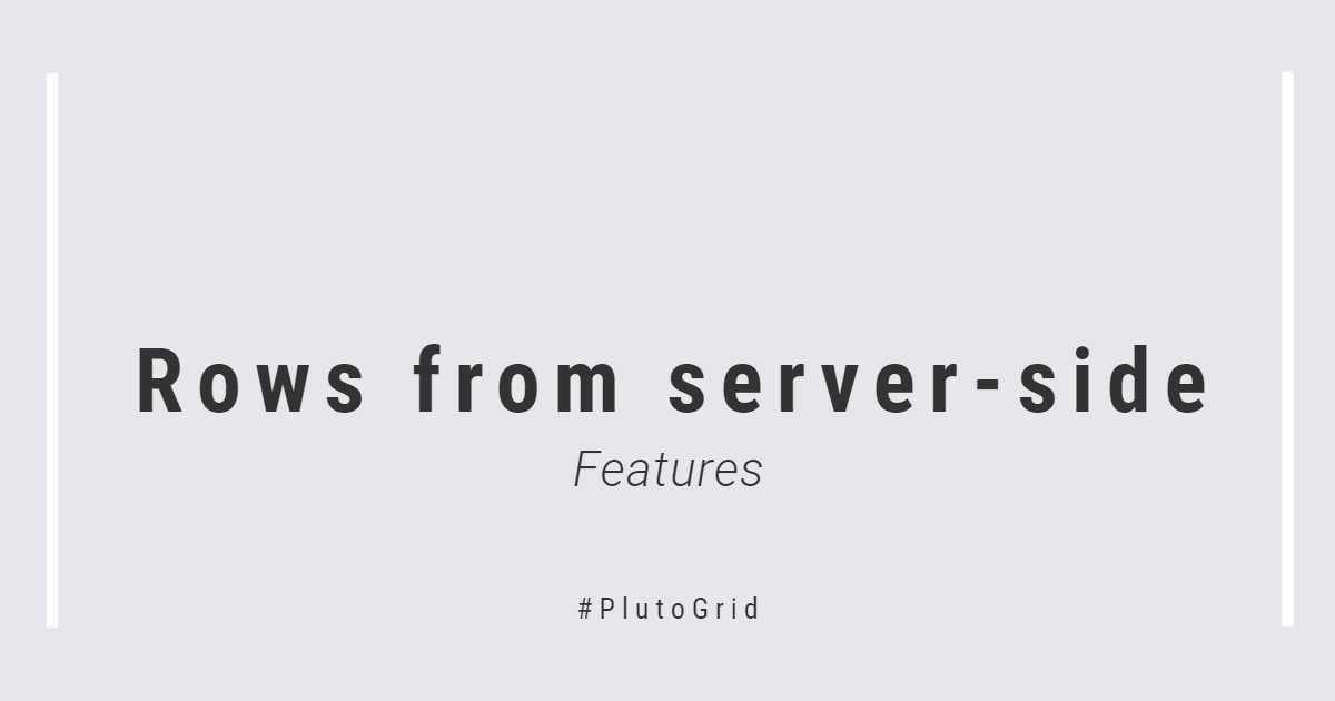 Rows from server-side.