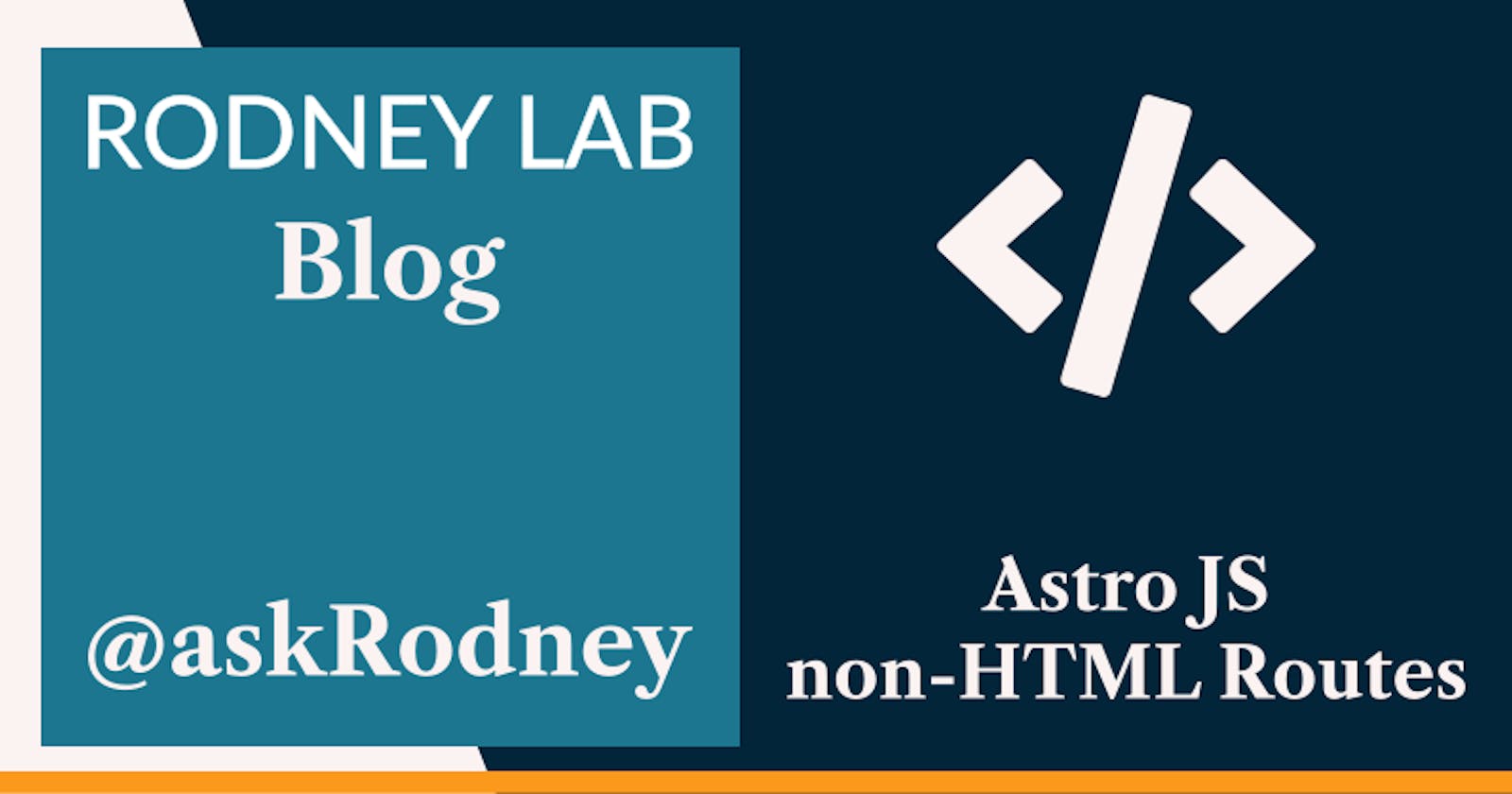 Astro JS non-HTML Routes