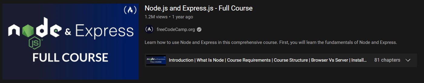 Node.js Tutorial
YouTube