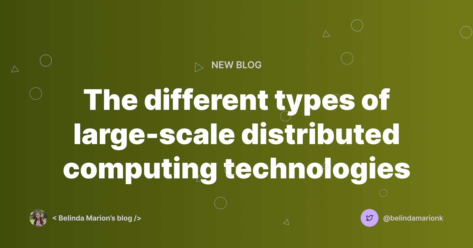 The different types of large-scale distributed computing technologies