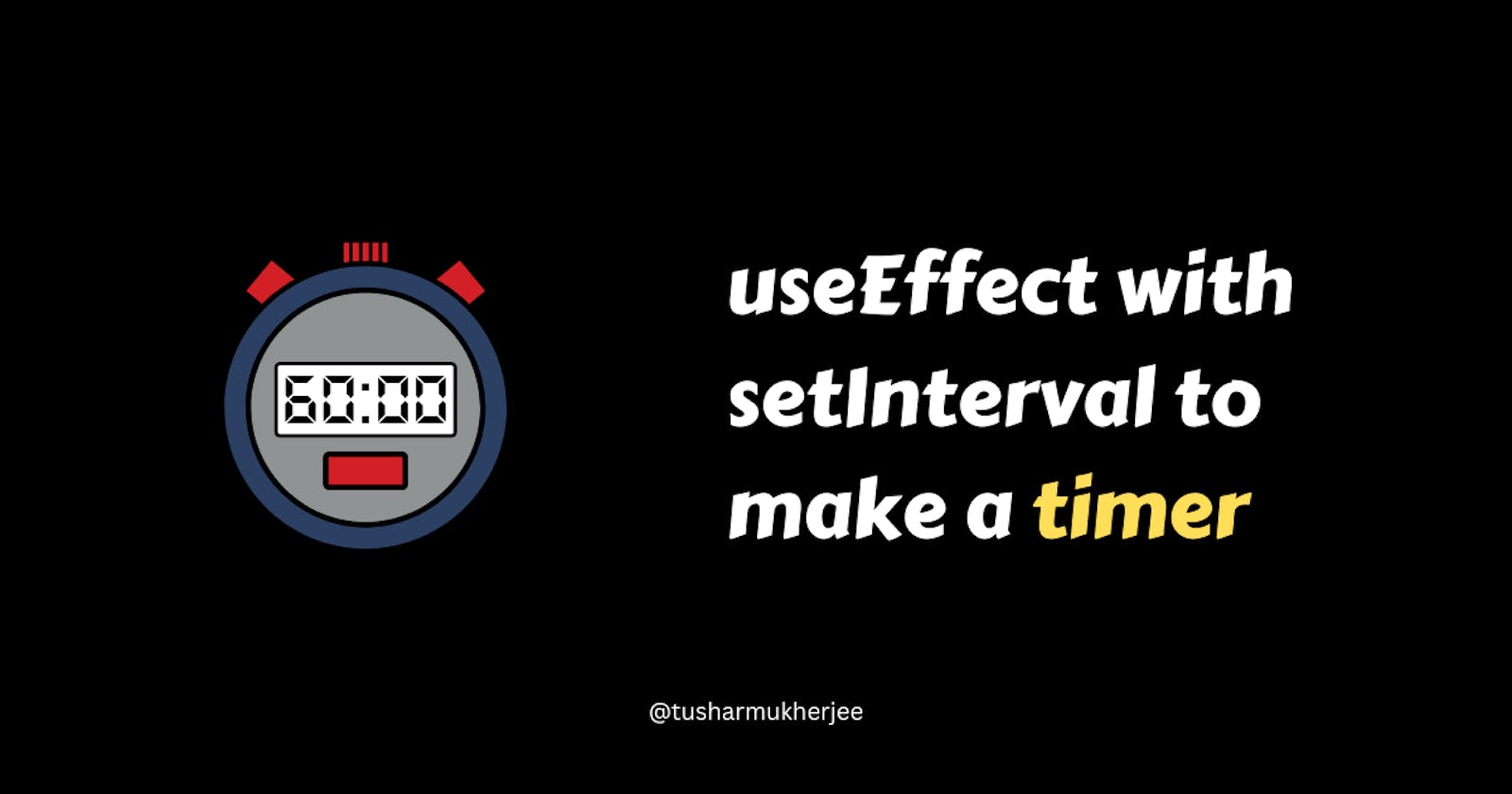 useEffect with setInterval to make a timer.