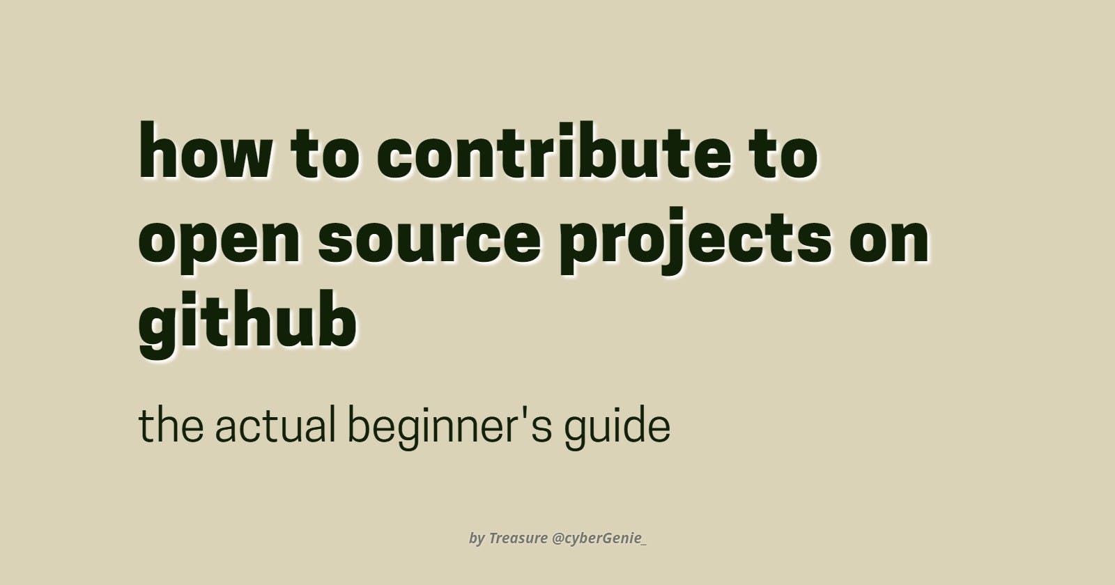How to Contribute to Open Source Projects on GitHub