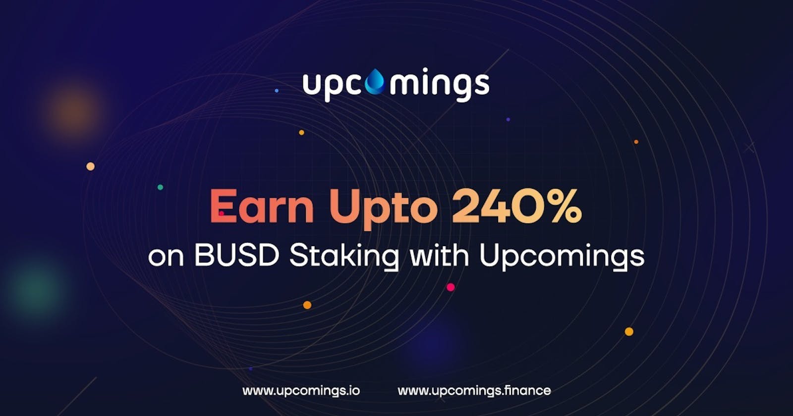 Check out this project if you're worried about Crypto Staking #UpcomingsDAO Staking Is Live!